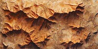 Aerial View of Rugged Mountain Range Desert Landscape Texture photo