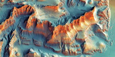 Aerial View of Rugged Canyon Landscape Desert Cliffs Textured Terrain photo