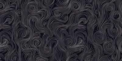 Abstract Swirl Line Art Black White Seamless Pattern for Fabric Wallpaper photo