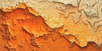 Abstract Orange Desert Landscape Topographic Texture Background photo