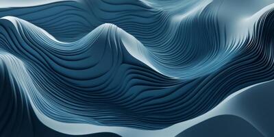 Abstract Blue Wave Texture Modern 3D Design Background photo