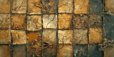old rusty wall with cracks and cracks photo