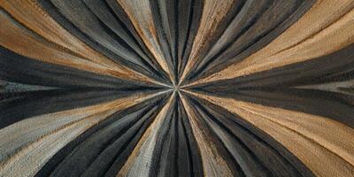 Abstract Geometric Design with Radiating Lines in Shades of Brown, Gold, and Black Creating a Striking Pattern on Textured Background photo