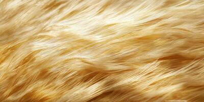 Close-Up of Soft Golden Blonde Textured Hair with Natural Highlights Creating a Flowing and Luscious Appearance in Natural Light photo