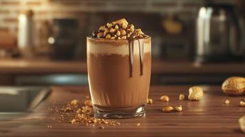 Delicious Chocolate Peanut Butter Smoothie Recipe photo