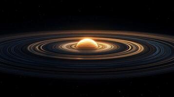 Stunning Solar System Planet Rings Space Universe Cosmic Background photo