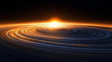 Stunning Solar System Sunrise High Resolution Space Background photo