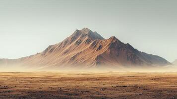 Martian Landscape Red Planet Mountain Range Desert Dusty Plains Alien Atmosphere photo