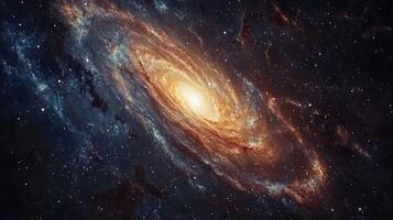 Andromeda Galaxy Stunning Spiral Nebula Space Exploration Cosmic Background photo