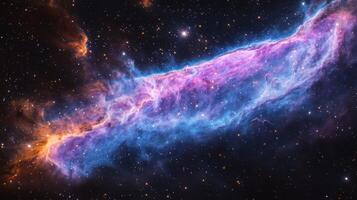 Cosmic Nebula Vibrant Galaxy Stars Space Astronomy Night Sky photo