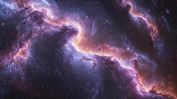 Cosmic Nebula Vibrant Galaxy Stars Space Background photo