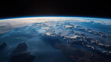 Stunning Earth From Space High Res Planet View Atmosphere Oceans Landmasses Clouds photo