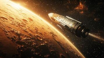 Martian Spacecraft High Res Space Exploration Image photo