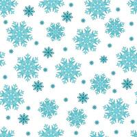 Seamless pattern on a white background with snowflakes.Pattern for Christmas and New Year vector