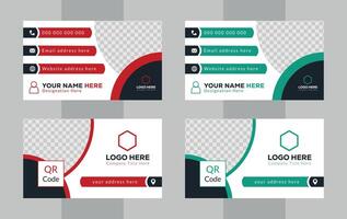 Creative Business Card Template Double Sided Name card Template Full Editable Clean Elegant Creative vector