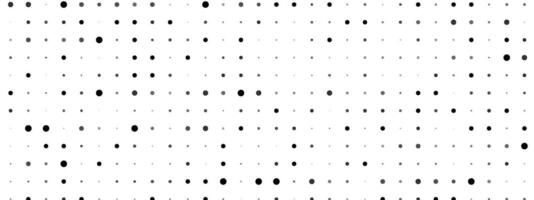 Polka dot pattern template. Monochrome dotted texture. Background with black dots. Fade gradient art . vector