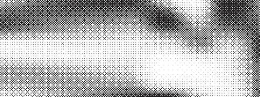 Pixelated bitmap gradient texture. Black and white dithered background. Abstract glitch-style pattern. Retro 8-bit game screen aesthetic. Wide raster pixel art illustration. vector