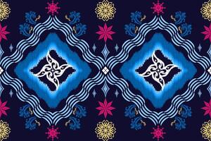 Geometric ethnic patterns design colorful tone vector