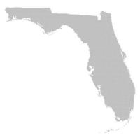 Florida state map with dotted pattern vector