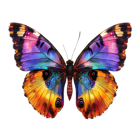 A Vibrant Butterfly with Intricate Wing Patterns, Isolated on Transparent Background, High-Resolution Stock Image png