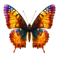 A Vibrant Butterfly with Intricate Wing Patterns, Isolated on Transparent Background, High-Resolution Stock Image png