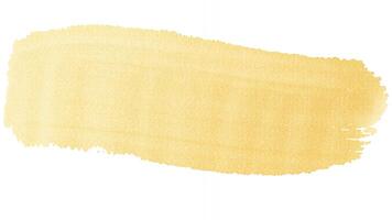 Soft yellow brushstroke creating a vibrant background for artistic design photo