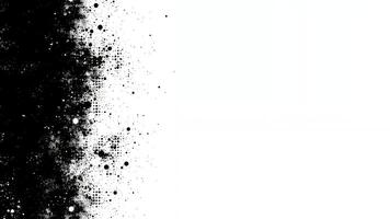 Black and white abstract texture with splashes creating a dynamic visual effect photo