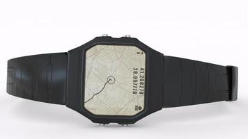survival watch with white background photo