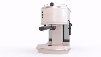 modern coffee maker machine with white background photo