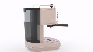 modern coffee maker machine with white background photo