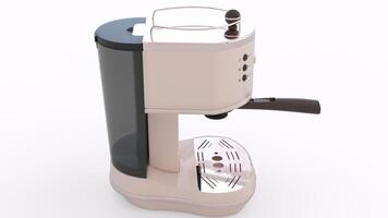 modern coffee maker machine with white background photo