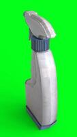 spray bottle with green background photo