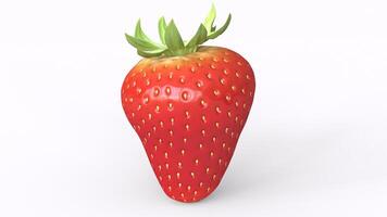 strawberry with white background photo