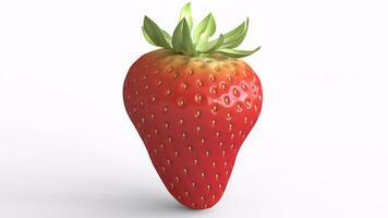 strawberry with white background photo