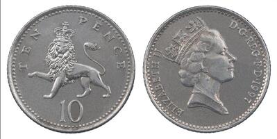 Ten Pence coin photo