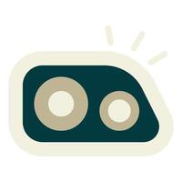 Headlight icon for web, app, infographic, etc vector