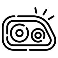 Headlight icon for web, app, infographic, etc vector