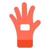 Safety gloves icon for web, app, infographic, etc vector
