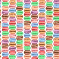 seamless pattern of macarons stack. Colorful background vector