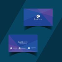 Multicoloured Cool minimalist Business card vector