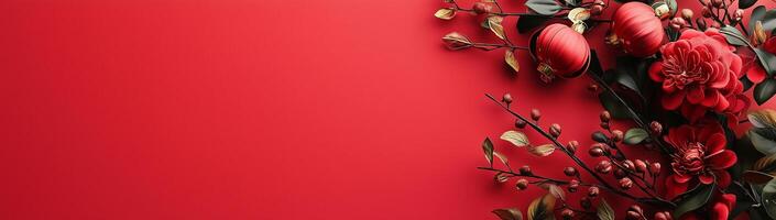 Chinese New Year, a set of traditional attributes, created with technology. photo