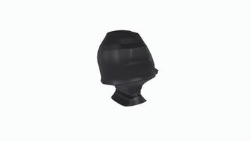 3D rendering of a sleek black mechanical component design video