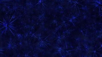 VJ Loop glow blue particles animation on black abstract background video