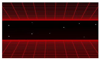 vaprowave design, line art neon, retrowave design. vector