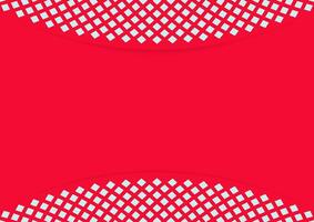 red background with arch diamond pattern on top and bottom vector