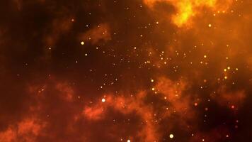 Gold metal dust glittering glowing particle motion graphic background in 4k resolution HD format. Elegance fantacy cosmic sparkle glamour galaxy. Abstract background blurred motion shimmer effect. video