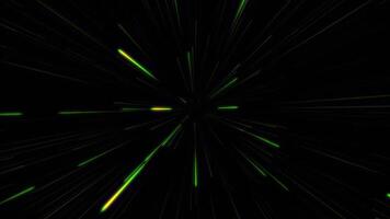 Light speed beam effect motion graphic in 4k HD resolution abstract background loopable . Concept of galaxy space warp transportation outer space in real time vdo, neon lighting, fiber optic. video