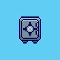 Pixel art Security Vault game asset design vector