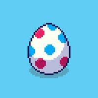 Pixel art Dino Egg game asset design vector