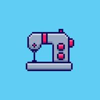 Pixel art Sewing Machine game asset design vector